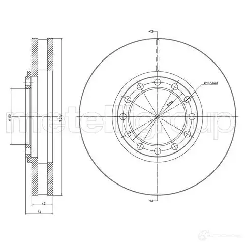 Тормозной диск METELLI 1214339 23-1653 GRDEPP 5 8032747118269