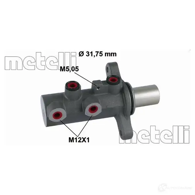 Главный тормозной цилиндр METELLI 1208640 45E9R 09 05-0871 8032747025857