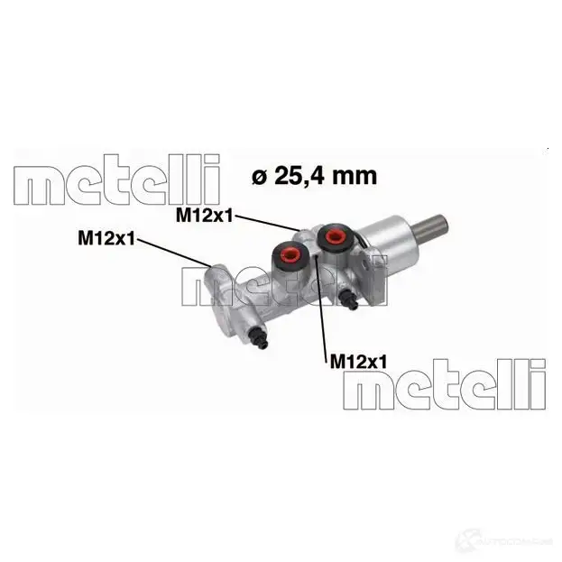 Главный тормозной цилиндр METELLI 05-0766 8032747012321 1208545 1L U7W изображение 0