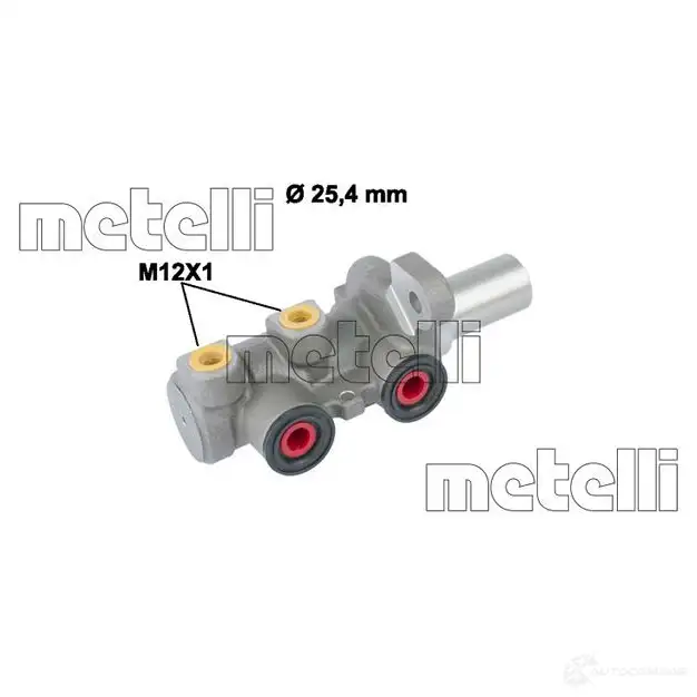Главный тормозной цилиндр METELLI 05-0828 8032747116067 1208603 1W 0KT11 изображение 0