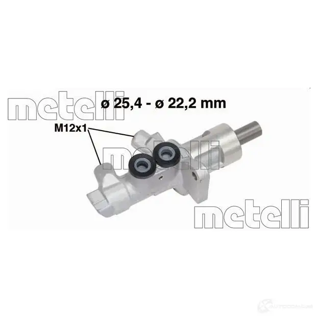 Главный тормозной цилиндр METELLI 4EEOD AQ 1208527 05-0744 8032747044506
