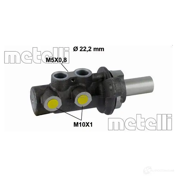 Главный тормозной цилиндр METELLI 8032747116487 05-0782 1208560 T8 VBF