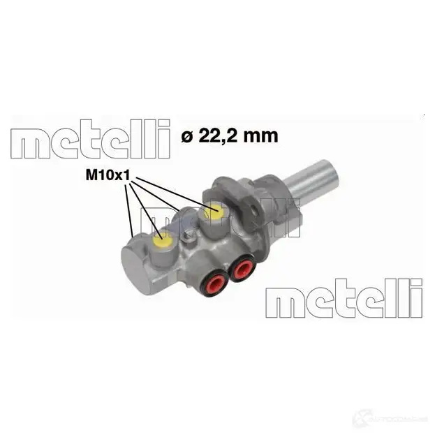 Главный тормозной цилиндр METELLI 1208468 44Q6 PO 8032747044148 05-0676 изображение 0