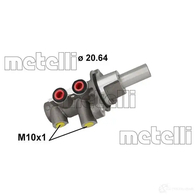 Главный тормозной цилиндр METELLI 05-1148 7WV 4K5 1438391100 изображение 0