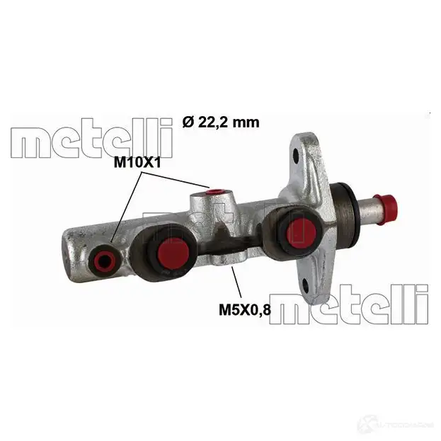 Главный тормозной цилиндр METELLI 8032747025208 05-0499 1208336 UAE G4Q изображение 0