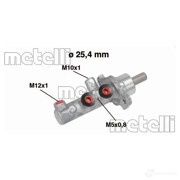 Главный тормозной цилиндр METELLI B DTBD 05-0570 8032747095379 1208385 изображение 0