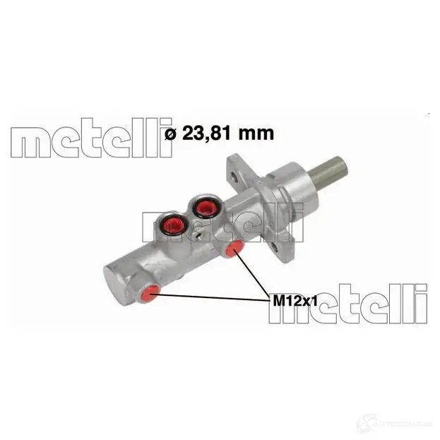 Главный тормозной цилиндр METELLI 05-0738 SXX E3 1208521 8032747050125 изображение 0