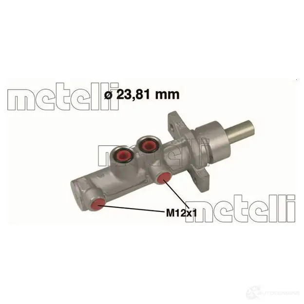 Главный тормозной цилиндр METELLI 1208440 05-0633 41W4 RQV 8032747096017 изображение 0