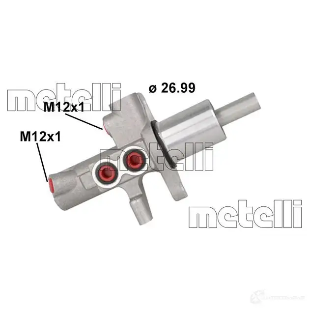 Главный тормозной цилиндр METELLI 1437617058 RDQ9 O 05-0890 изображение 0