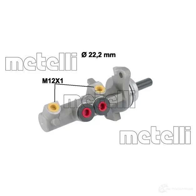 Главный тормозной цилиндр METELLI 05-0833 RB 9H7 8032747116166 1208608 изображение 0