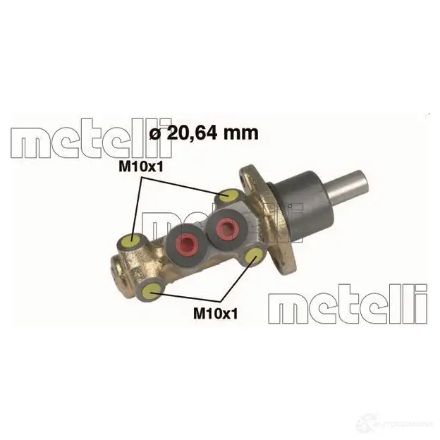 Главный тормозной цилиндр METELLI 1208054 05-0142 FDD18P 2 8032747091210