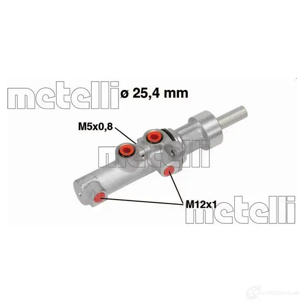 Главный тормозной цилиндр METELLI 05-0752 1208535 8032747044629 S8ICE JW