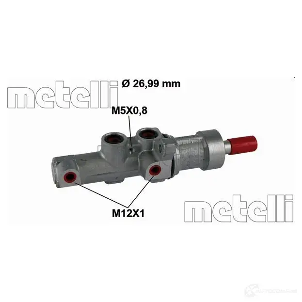 Главный тормозной цилиндр METELLI 8032747025734 1208636 8Z MU7 05-0867
