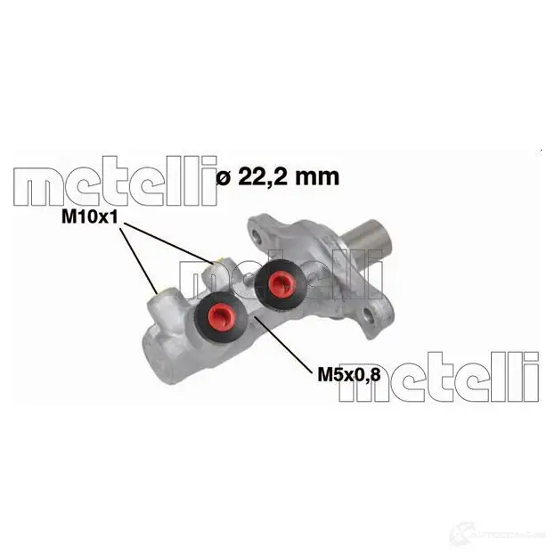 Главный тормозной цилиндр METELLI 1208472 8032747049303 05-0681 D8 VFNF