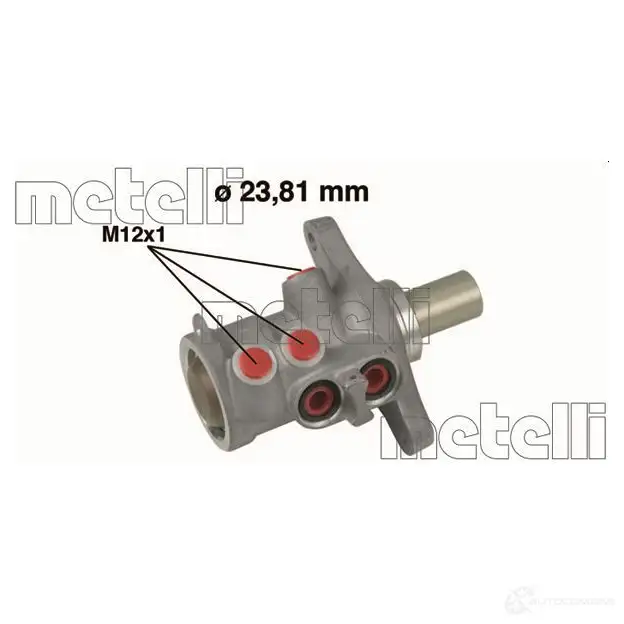 Главный тормозной цилиндр METELLI 1208443 8MS 5XWY 8032747096062 05-0638