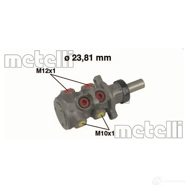 Главный тормозной цилиндр METELLI 1208199 C3D 0IV 05-0312 8032747092804