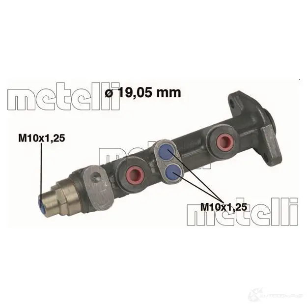 Главный тормозной цилиндр METELLI 05-0062 1207981 8032747090473 Q 2TTLJ изображение 0