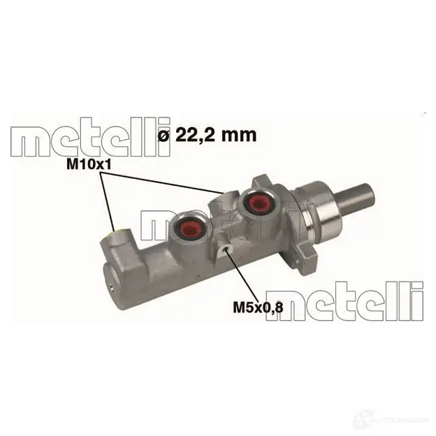 Главный тормозной цилиндр METELLI 8032747094389 EEM NYTQ 1208314 05-0471 изображение 0