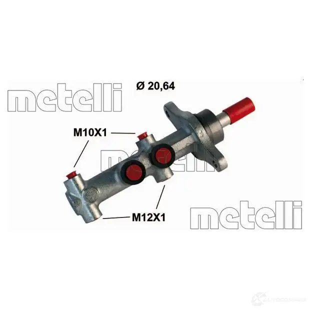Главный тормозной цилиндр METELLI 8032747025642 FEU3 DUS 1208633 05-0864