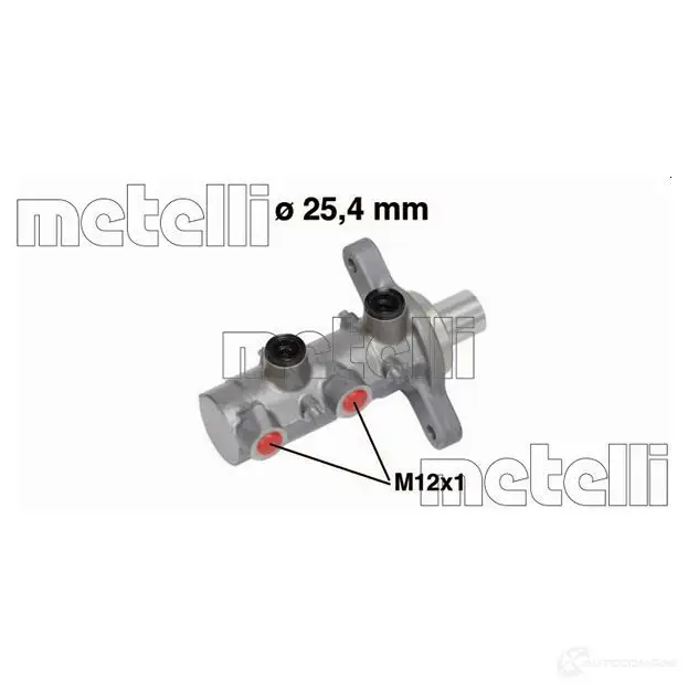 Главный тормозной цилиндр METELLI 1208510 64FB KE 05-0727 8032747049921 изображение 0