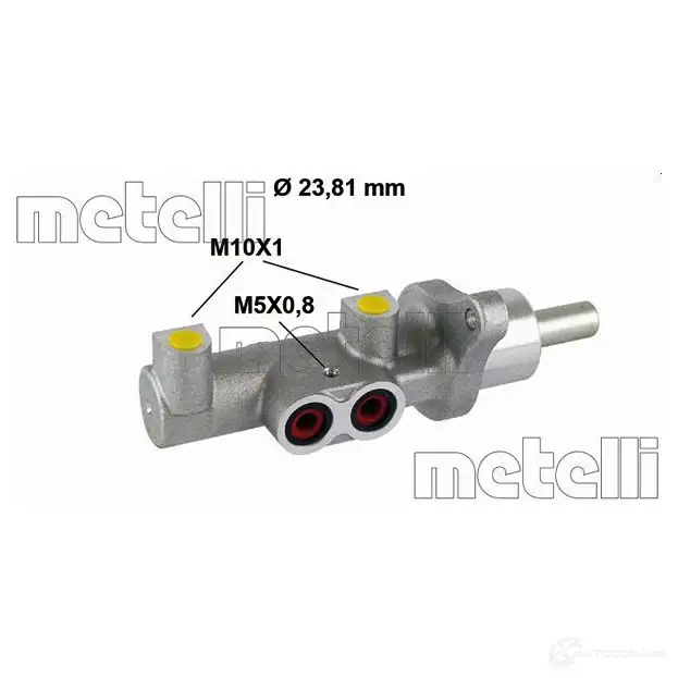 Главный тормозной цилиндр METELLI 1208581 05-0804 8032747116647 HRI WCM