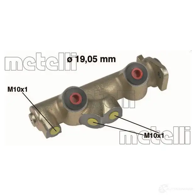 Главный тормозной цилиндр METELLI 8032747090572 05-0072 6MQ WV 1207991