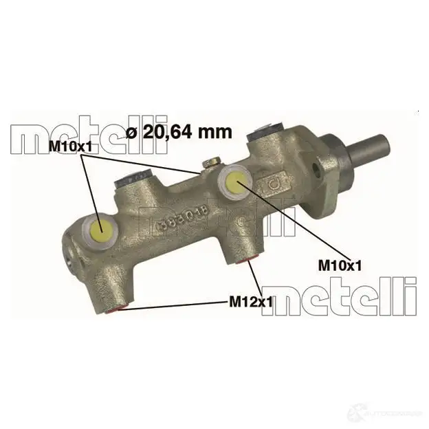 Главный тормозной цилиндр METELLI UUETQ8 M 8032747090305 1207966 05-0042 изображение 0