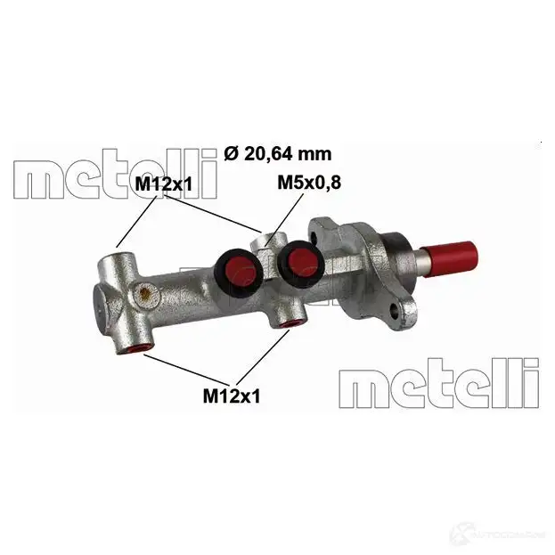 Главный тормозной цилиндр METELLI I 320SQ 8032747025659 1208634 05-0865