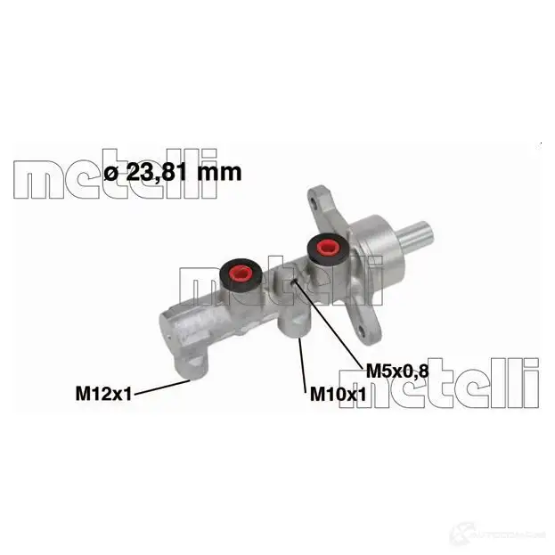 Главный тормозной цилиндр METELLI G 3BVMGJ 1208496 05-0711 8032747049624 изображение 0