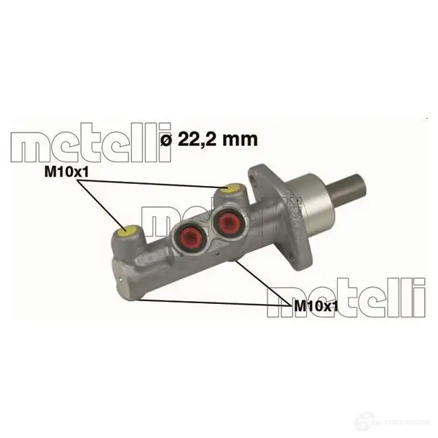 Главный тормозной цилиндр METELLI 8032747096055 05-0637 9 RUPB 1208442