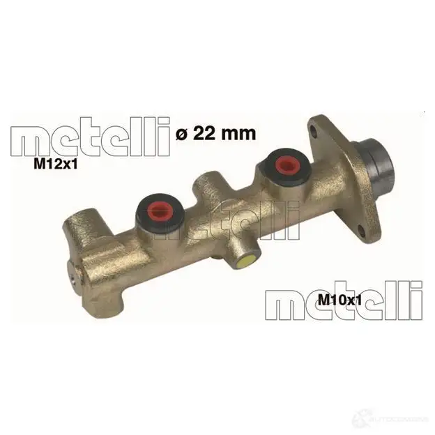 Главный тормозной цилиндр METELLI 1208014 8032747090800 05-0096 NVT4FZ C изображение 0