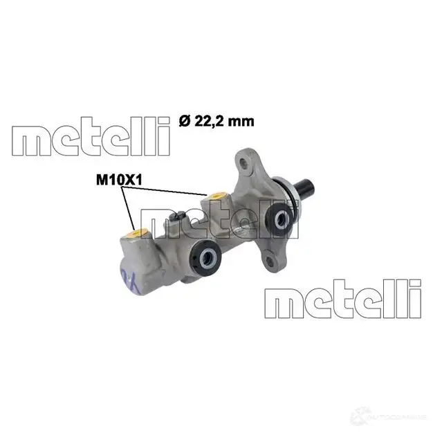 Главный тормозной цилиндр METELLI 1208596 8032747115947 KRUA U9O 05-0820 изображение 0