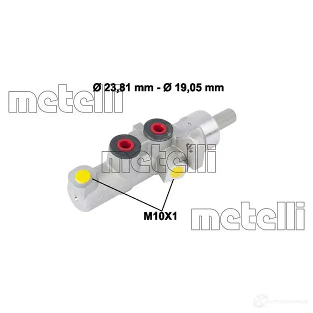 Главный тормозной цилиндр METELLI 8032747100547 05-0773 TL ERD 1208551 изображение 0