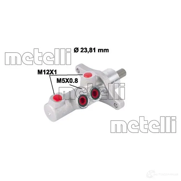 Главный тормозной цилиндр METELLI 05-0772 JQX1 7M 8032747079096 1208550
