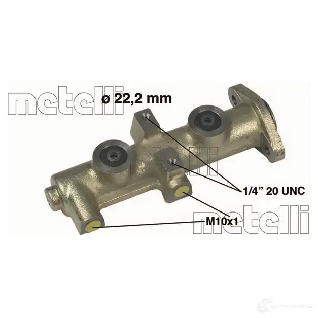 Главный тормозной цилиндр METELLI 1208044 H3ZS2 F 05-0132 8032747091111 изображение 0