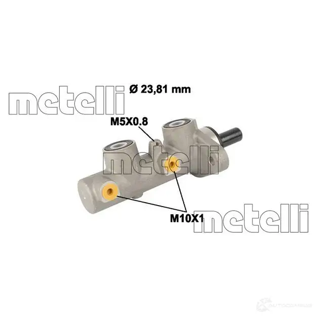 Главный тормозной цилиндр METELLI UIW HT 05-0812 1208589 8032747115800 изображение 0