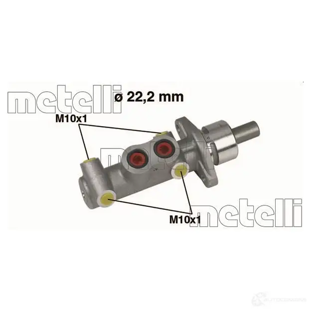 Главный тормозной цилиндр METELLI 8032747092590 05-0290 DH GIR0 1208180
