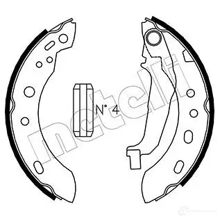Тормозные колодки METELLI 53-0288 PYE AQL 1216466 8032747019580