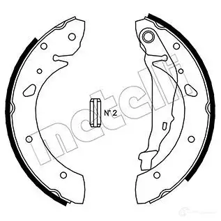 Тормозные колодки METELLI 53-0430 1216621 W 77MQ 8032747022795 изображение 0