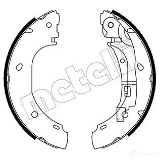 Тормозные колодки METELLI 1216231 Q NFOXG 53-0082 8032747014851
