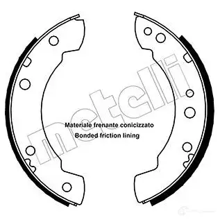 Тормозные колодки METELLI 8032747015315 53-0102 1216254 BTEP Q изображение 0