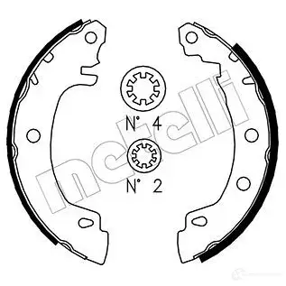 Тормозные колодки METELLI 1216543 53-0353 8032747113042 NA2 NBC изображение 0