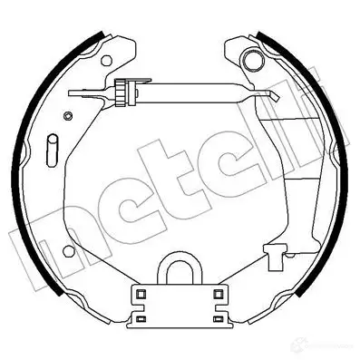 Тормозные колодки METELLI Z A9FRDI 8032747168578 1216132 51-0450 изображение 0