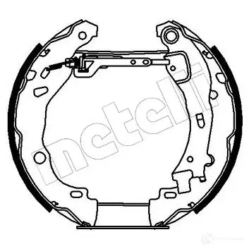 Тормозные колодки METELLI 8OSZ F 51-0190 1215883 8032747042670