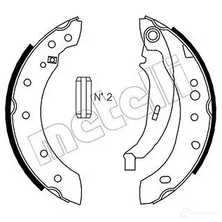 Тормозные колодки METELLI 53-0332 8032747020609 1216520 HXT 8D
