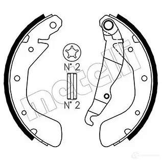 Тормозные колодки METELLI 1216490 5 WAORR 8032747020012 53-0308