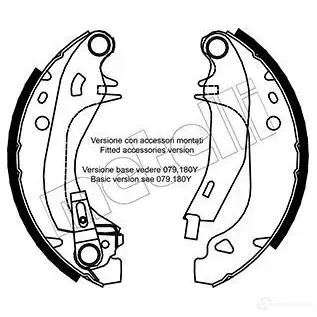 Тормозные колодки METELLI SBW33 XA 8032747020517 53-0329Y 1216515 изображение 0