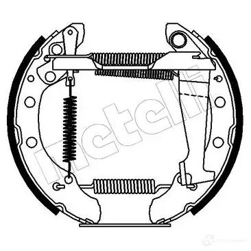 Тормозные колодки METELLI K25 2MV3 1215804 51-0107 8032747066058 изображение 0