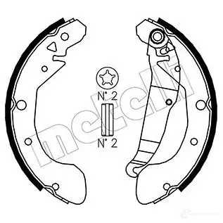 Тормозные колодки METELLI 7Y HT5UA 1216196 8032747014097 53-0049