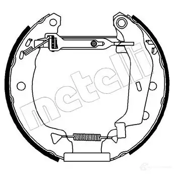 Тормозные колодки METELLI 38WO M 1215720 8032747065143 51-0016 изображение 0